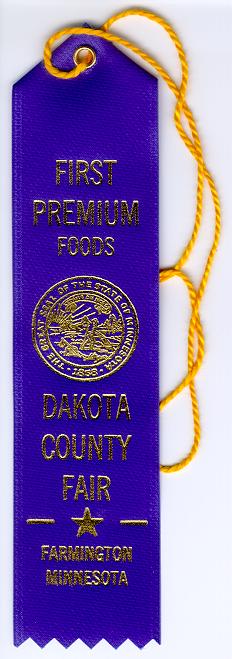 Dakota County Fair - First Place Blue Ribbon - Beer