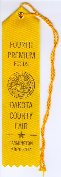 Dakota County Fair - Fourth Place Yellow Ribbon - Beer