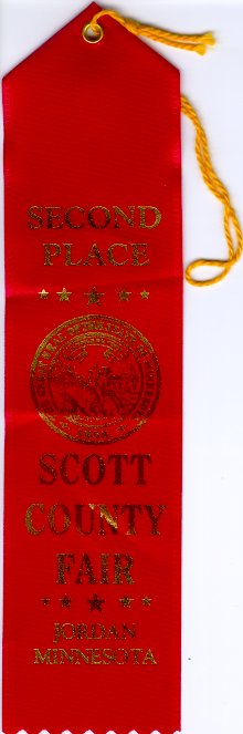 Scott County Fair - Second Place Red Ribbon - Root Beer