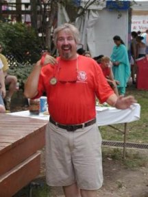 Mark receiving medal