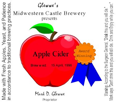 Apple Cider, Award Winning