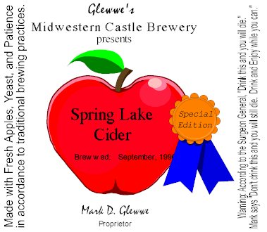 Apple Cider, Special Spring Lake Edition