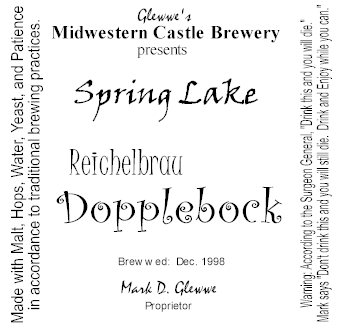 Spring Lake - Reichelbrau Dopplebock