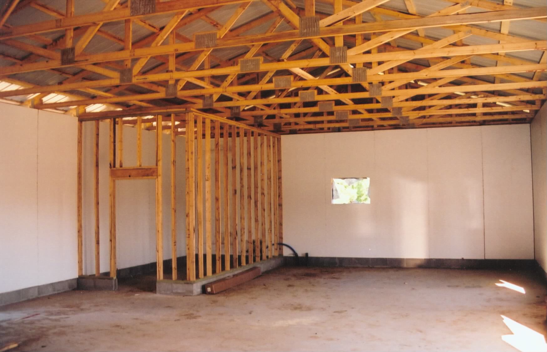 Looking towards
                  the kitchen