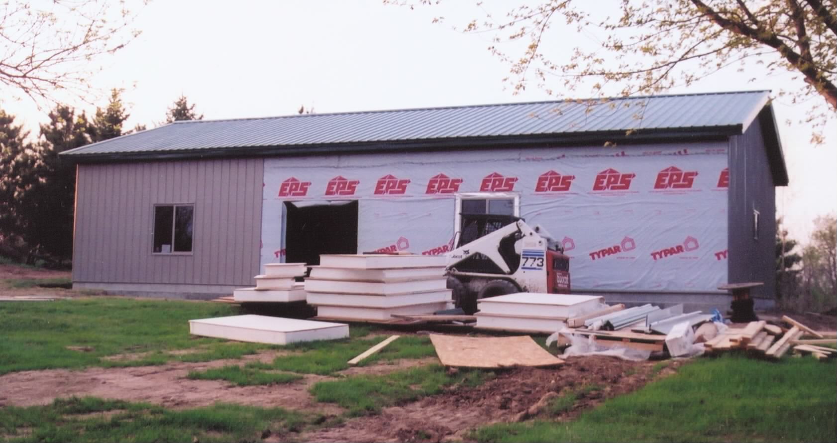 The toupe siding
                  going on